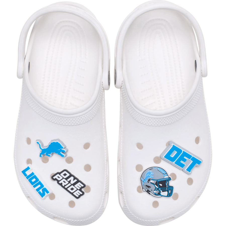Crocs Discount NFL Detroit Lions 5 Pack Jibbitz Shoe Charm