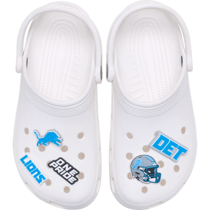 Crocs Discount NFL Detroit Lions 5 Pack Jibbitz Shoe Charm