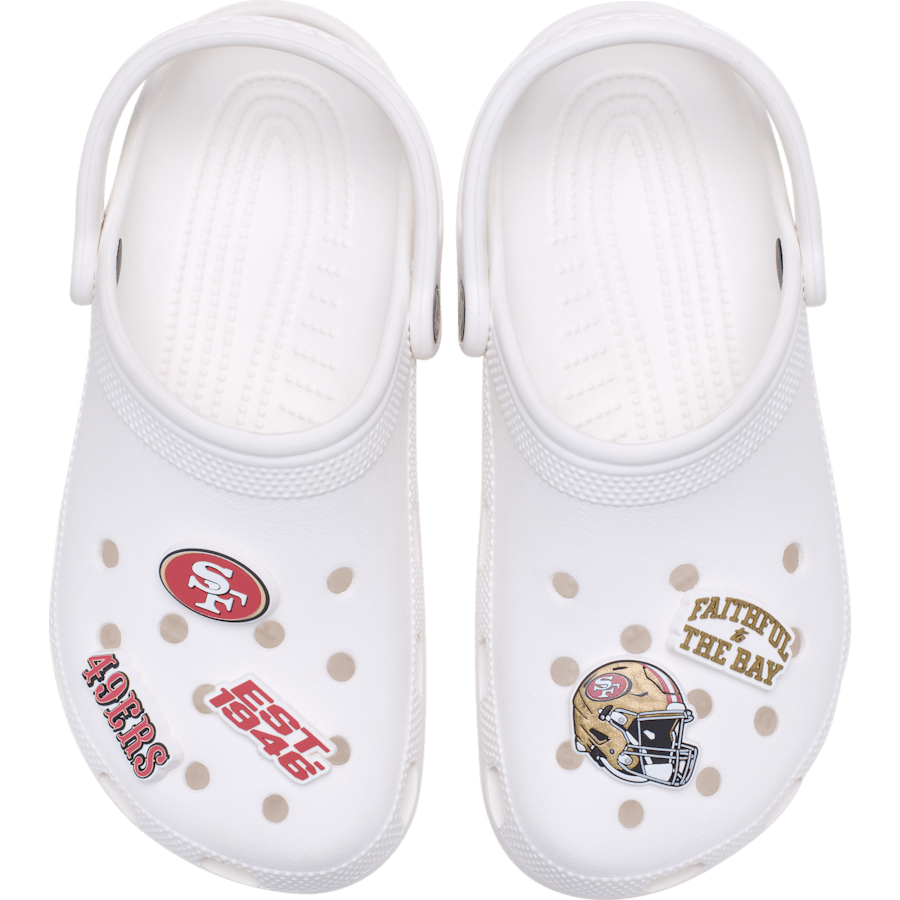 Crocs Trending NFL San Francisco 49ers 5 Pack Jibbitz Shoe Charm