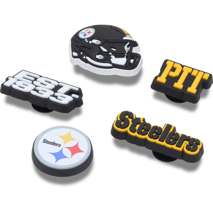 Crocs Featured NFL Pittsburgh Steelers 5 Pack Jibbitz Shoe Charm