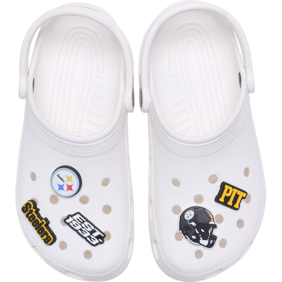 Crocs Featured NFL Pittsburgh Steelers 5 Pack Jibbitz Shoe Charm