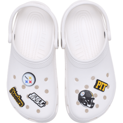 Crocs Featured NFL Pittsburgh Steelers 5 Pack Jibbitz Shoe Charm