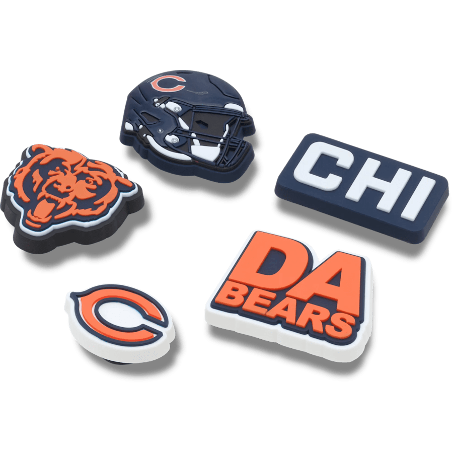 Crocs Great Value NFL Chicago Bears 5 Pack Jibbitz Shoe Charm