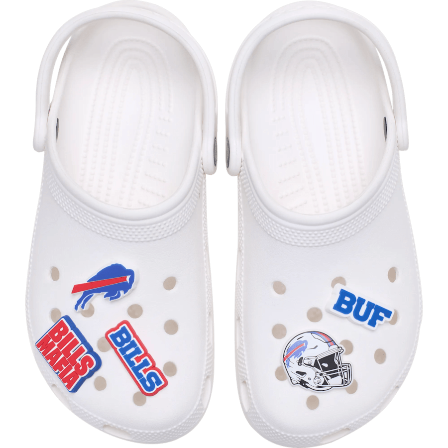 Crocs Hot Sale NFL Buffalo Bills 5 Pack Jibbitz Shoe Charm
