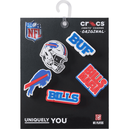 Crocs Hot Sale NFL Buffalo Bills 5 Pack Jibbitz Shoe Charm