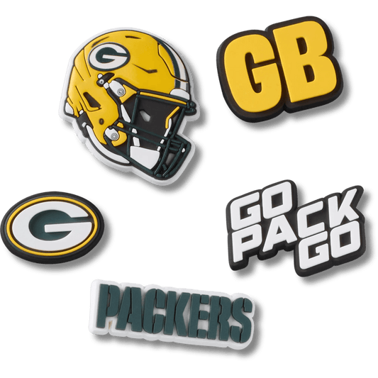 Crocs Sale NFL Green Bay Packers 5 Pack Jibbitz Shoe Charm