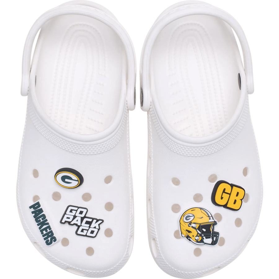 Crocs Sale NFL Green Bay Packers 5 Pack Jibbitz Shoe Charm