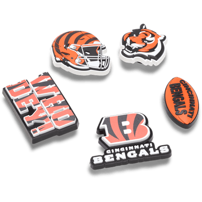 Crocs Trusted NFL Cincinnati Bengals 5 Pack Jibbitz Shoe Charm