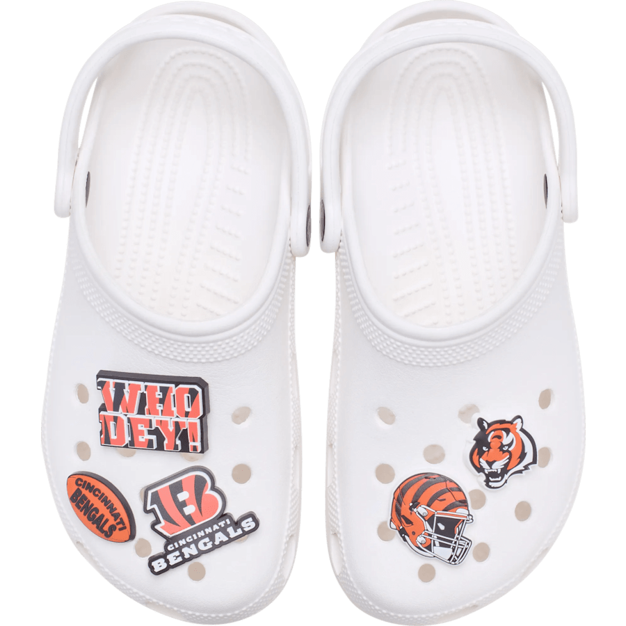 Crocs Trusted NFL Cincinnati Bengals 5 Pack Jibbitz Shoe Charm