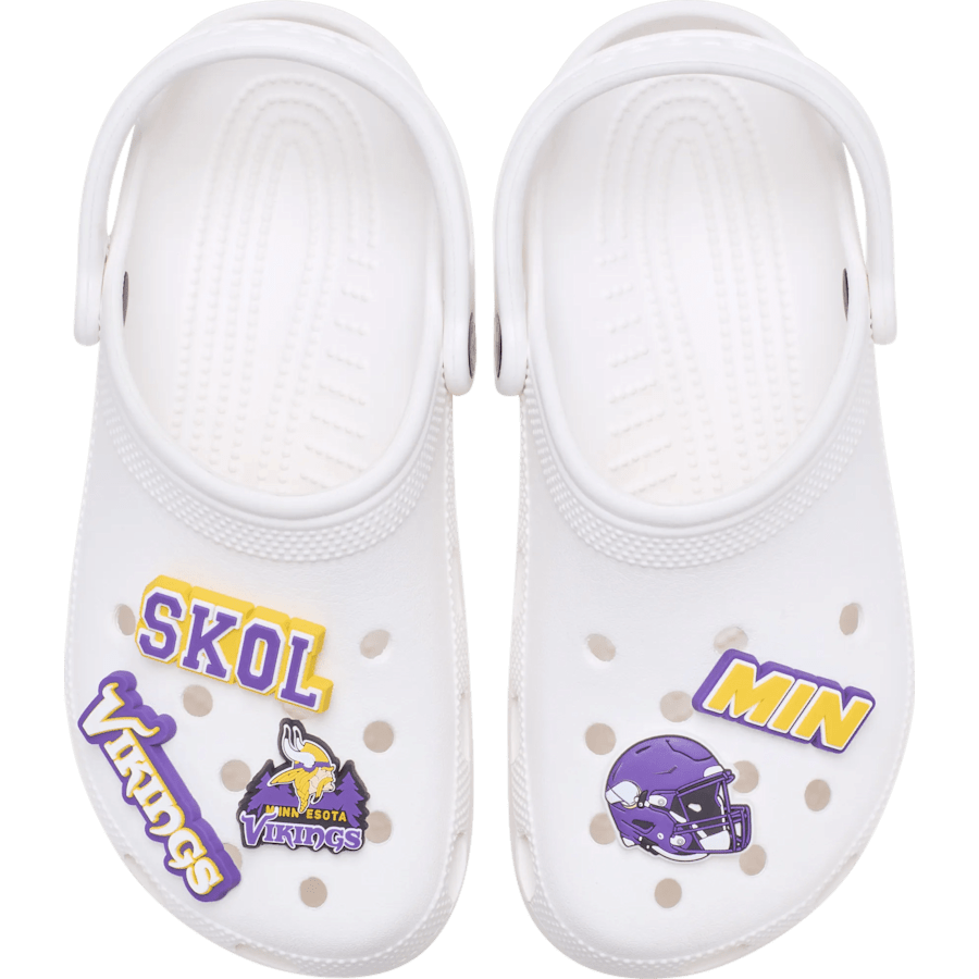 Crocs Trending NFL Minnesota Vikings 5 Pack Jibbitz Shoe Charm