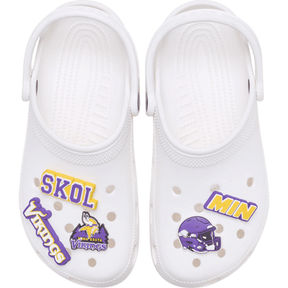 Crocs Trending NFL Minnesota Vikings 5 Pack Jibbitz Shoe Charm