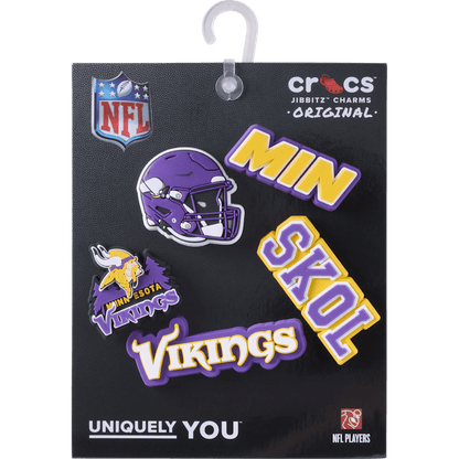 Crocs Trending NFL Minnesota Vikings 5 Pack Jibbitz Shoe Charm