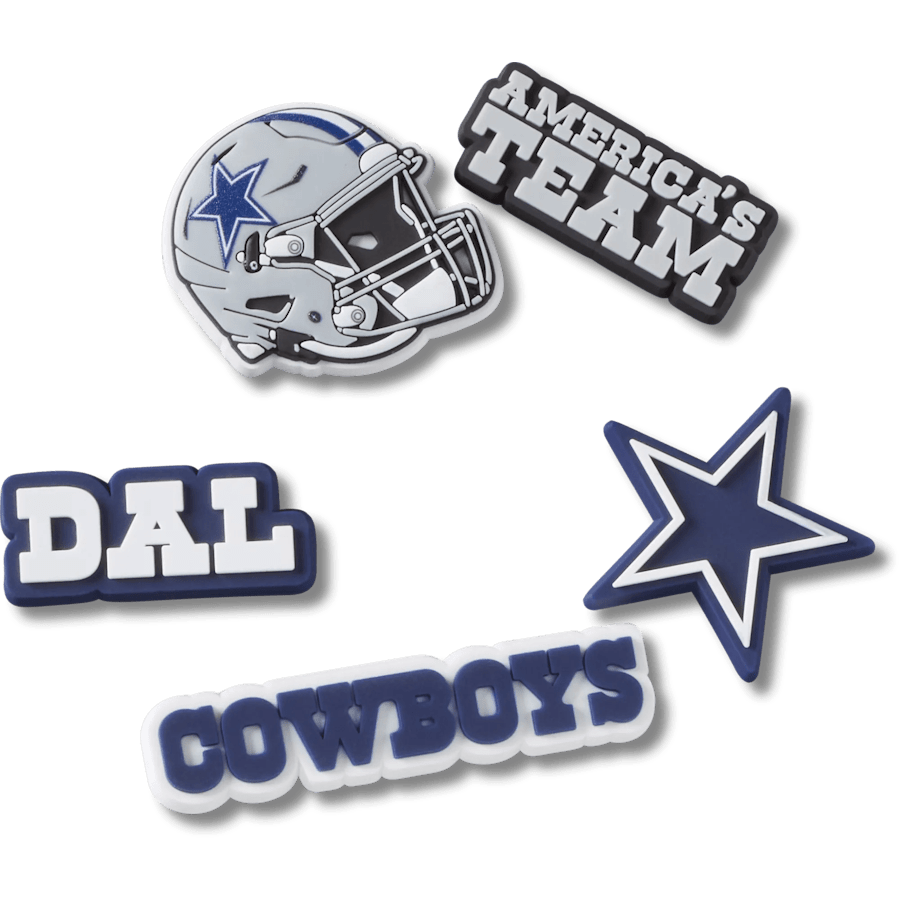 Crocs Special Offer NFL Dallas Cowboys 5 Pack Jibbitz Shoe Charm