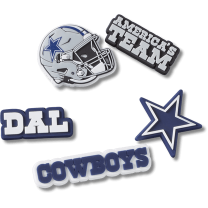 Crocs Special Offer NFL Dallas Cowboys 5 Pack Jibbitz Shoe Charm