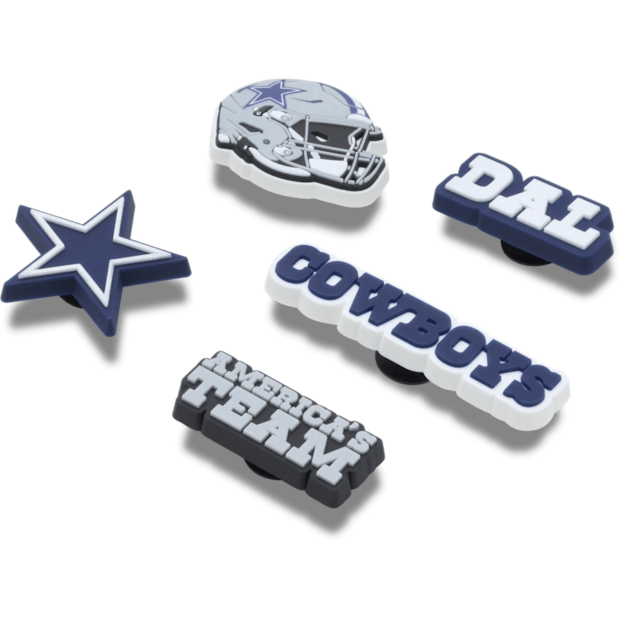 Crocs Special Offer NFL Dallas Cowboys 5 Pack Jibbitz Shoe Charm