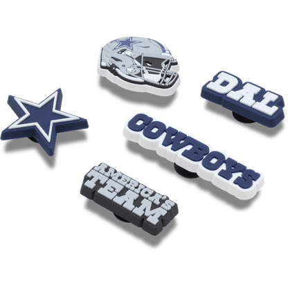 Crocs Special Offer NFL Dallas Cowboys 5 Pack Jibbitz Shoe Charm
