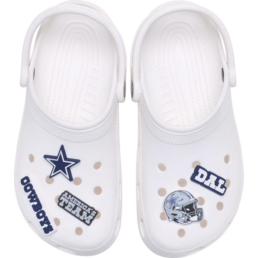 Crocs Special Offer NFL Dallas Cowboys 5 Pack Jibbitz Shoe Charm