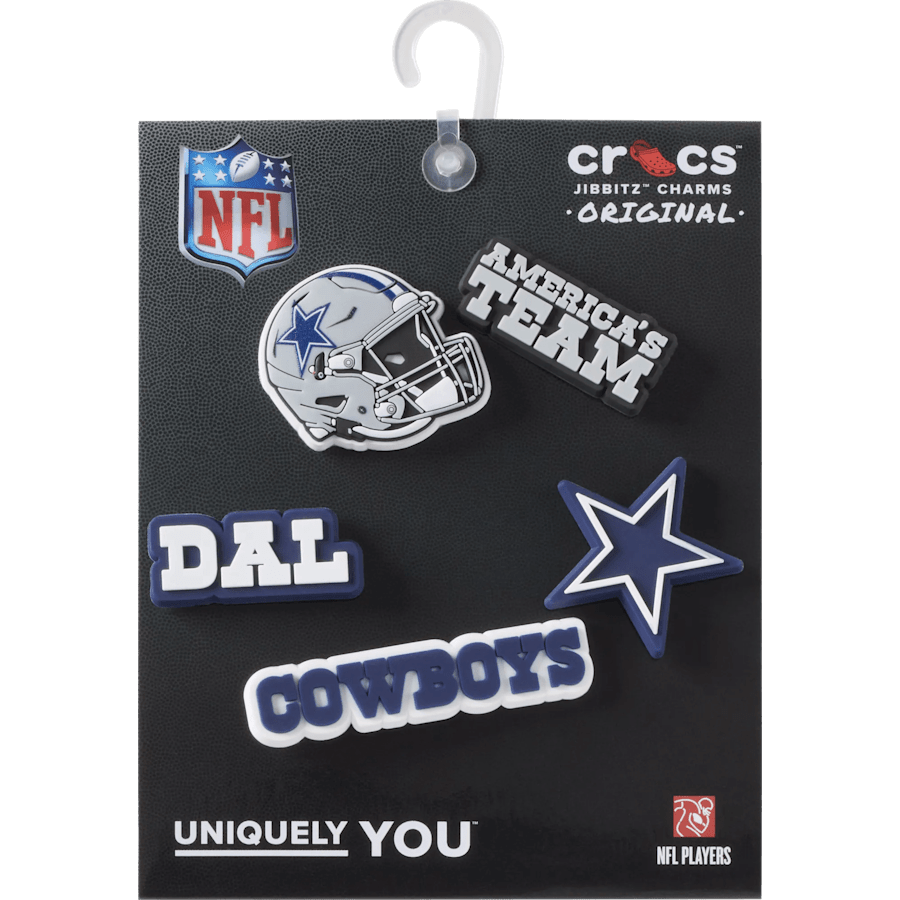 Crocs Special Offer NFL Dallas Cowboys 5 Pack Jibbitz Shoe Charm