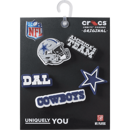 Crocs Special Offer NFL Dallas Cowboys 5 Pack Jibbitz Shoe Charm