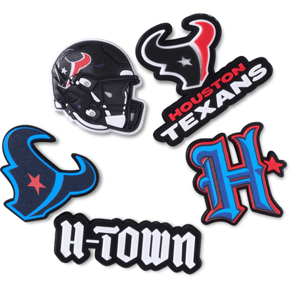 Crocs Best Price NFL Houston Texans 5 Pack Jibbitz Shoe Charm