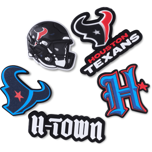 Crocs Best Price NFL Houston Texans 5 Pack Jibbitz Shoe Charm