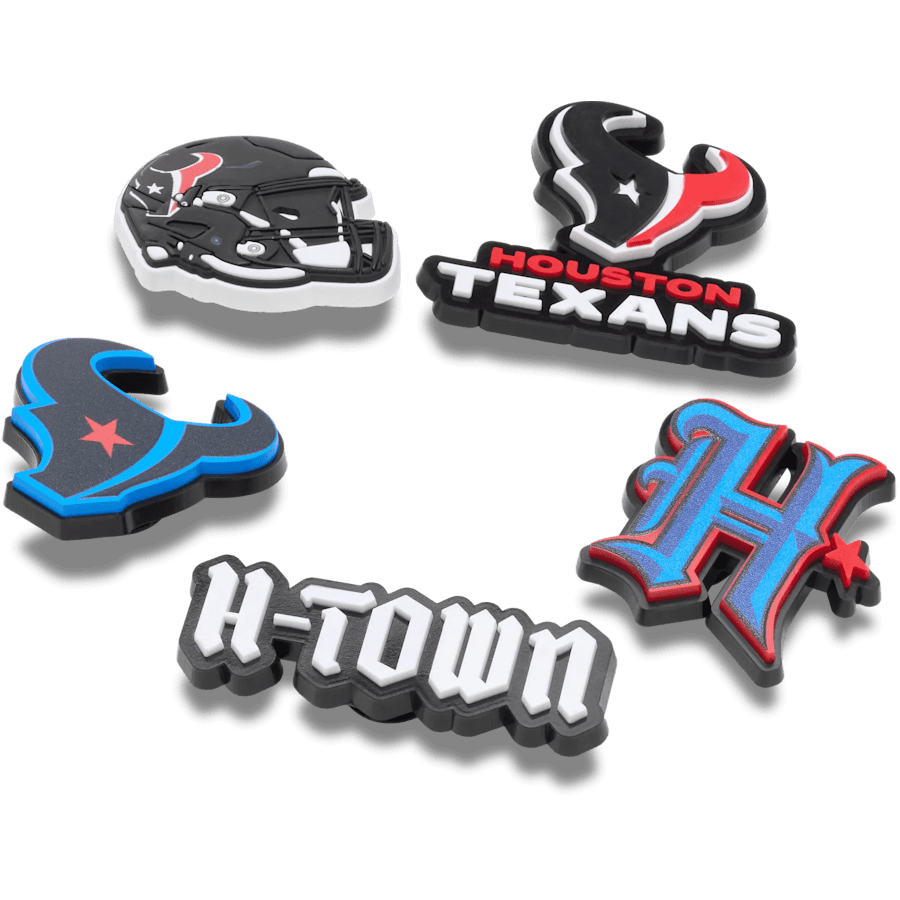 Crocs Best Price NFL Houston Texans 5 Pack Jibbitz Shoe Charm