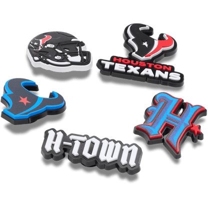 Crocs Best Price NFL Houston Texans 5 Pack Jibbitz Shoe Charm