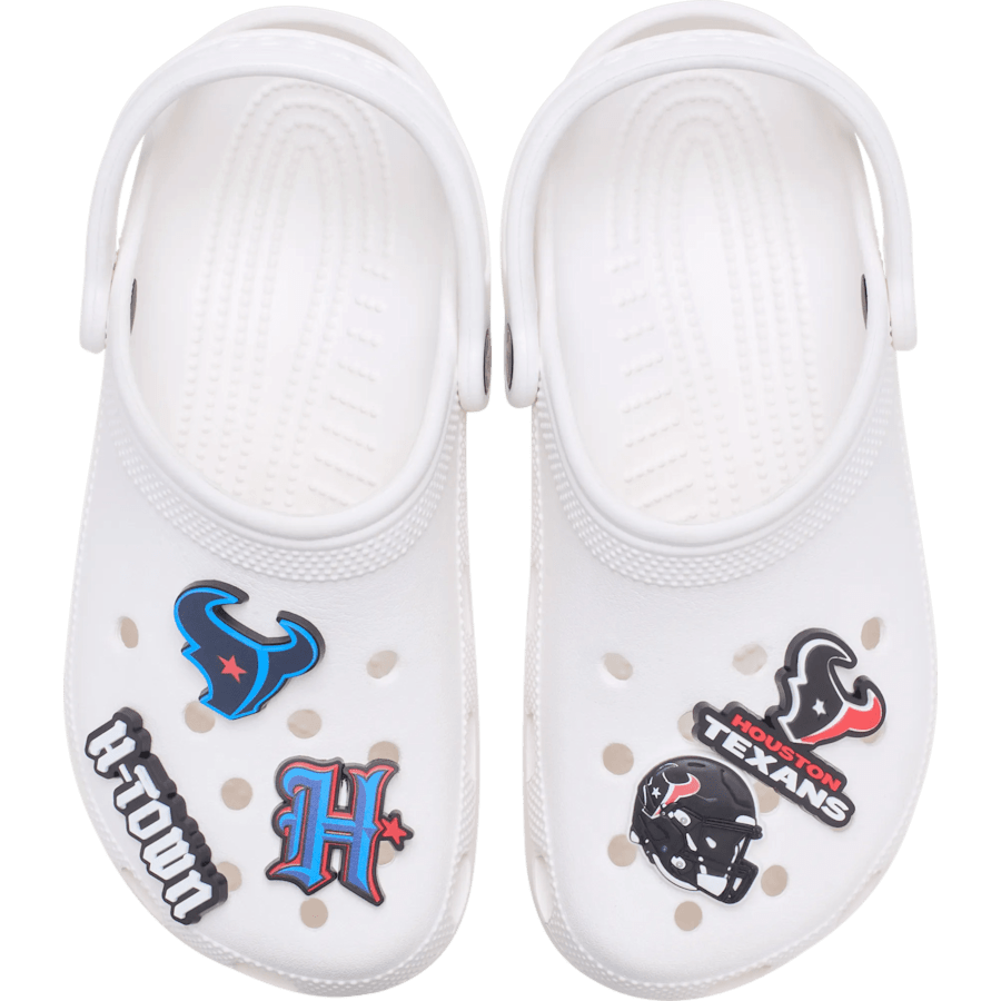 Crocs Best Price NFL Houston Texans 5 Pack Jibbitz Shoe Charm