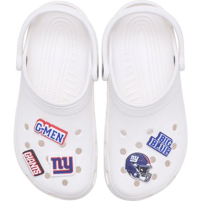 Crocs Signature NFL New York Giants 5 Pack Jibbitz Shoe Charm