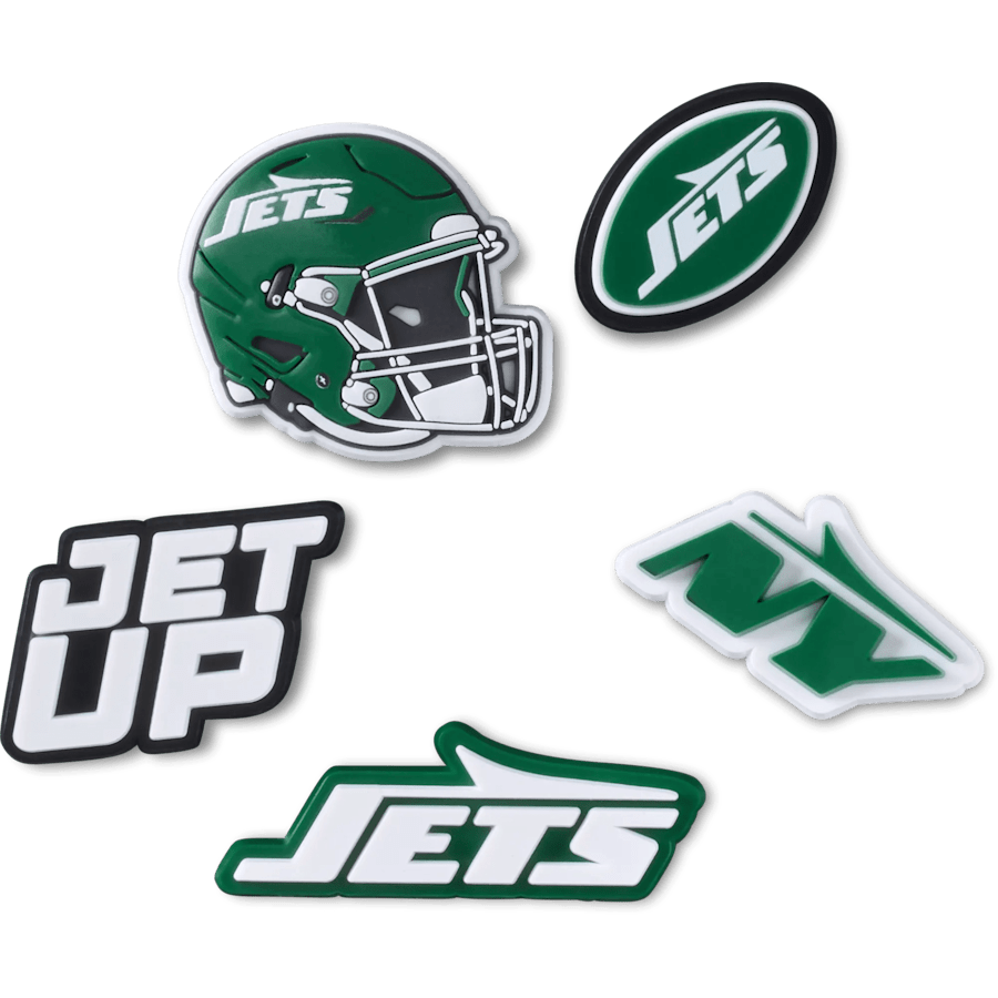 Crocs Featured NFL New York Jets 5 Pack Jibbitz Shoe Charm