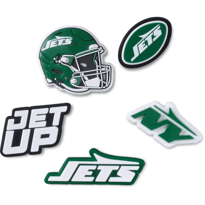 Crocs Featured NFL New York Jets 5 Pack Jibbitz Shoe Charm
