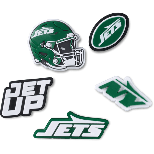 Crocs Featured NFL New York Jets 5 Pack Jibbitz Shoe Charm