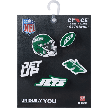 Crocs Featured NFL New York Jets 5 Pack Jibbitz Shoe Charm