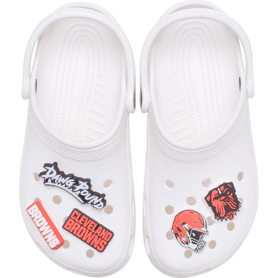 Crocs Signature NFL Cleveland Browns 5 Pack Jibbitz Shoe Charm