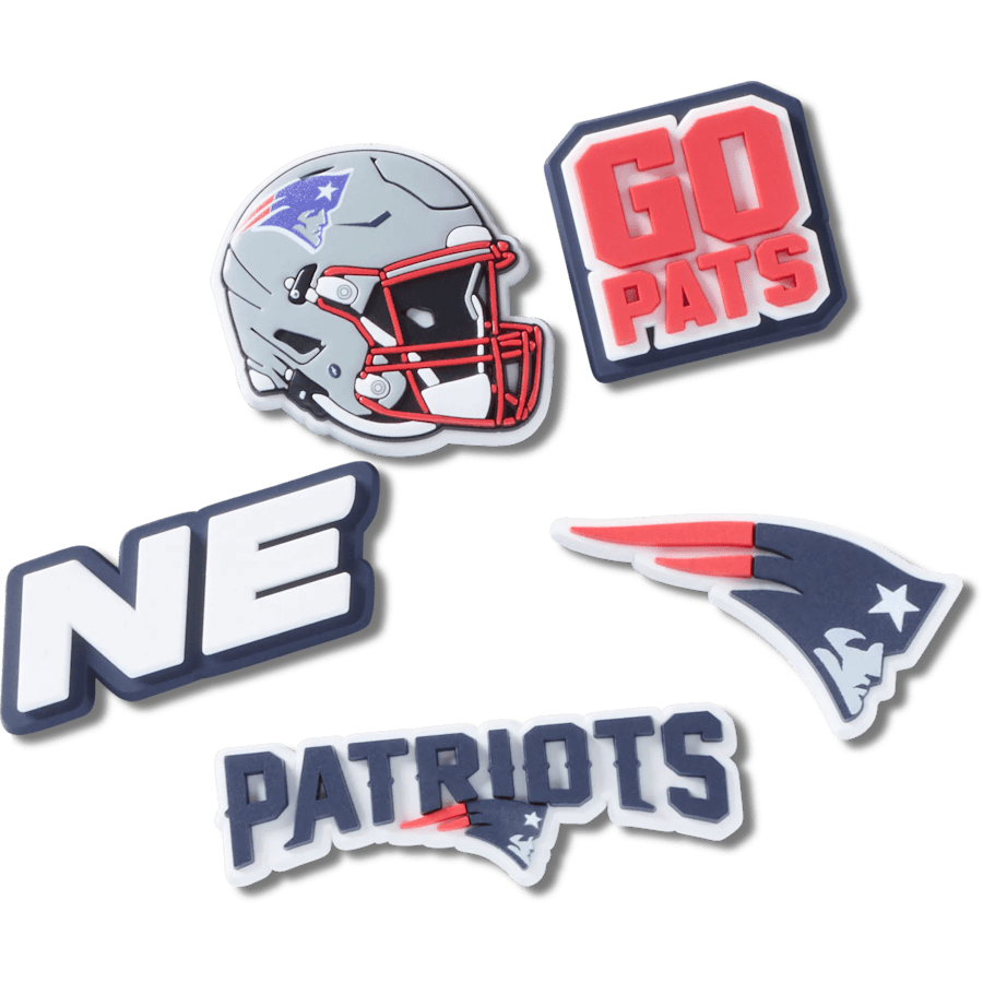 Crocs Value NFL New England Patriots 5 Pack Jibbitz Shoe Charm