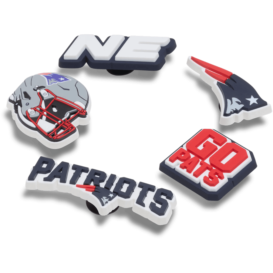 Crocs Value NFL New England Patriots 5 Pack Jibbitz Shoe Charm