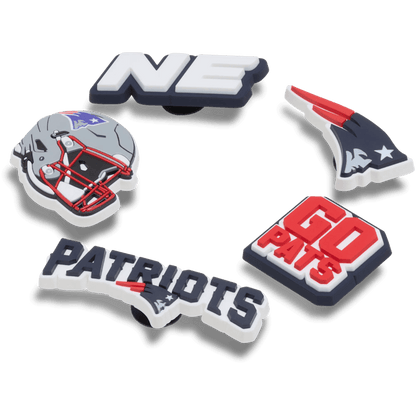 Crocs Value NFL New England Patriots 5 Pack Jibbitz Shoe Charm