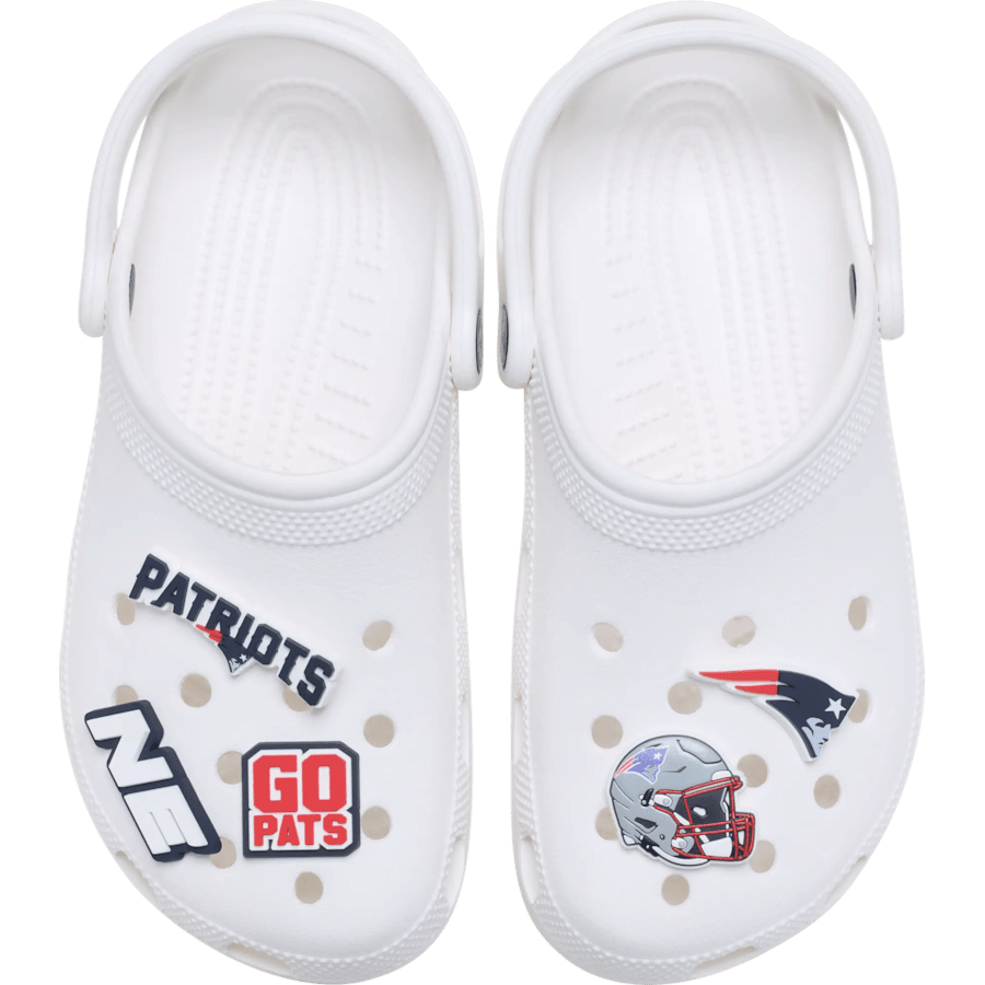 Crocs Value NFL New England Patriots 5 Pack Jibbitz Shoe Charm