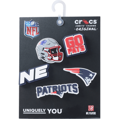 Crocs Value NFL New England Patriots 5 Pack Jibbitz Shoe Charm