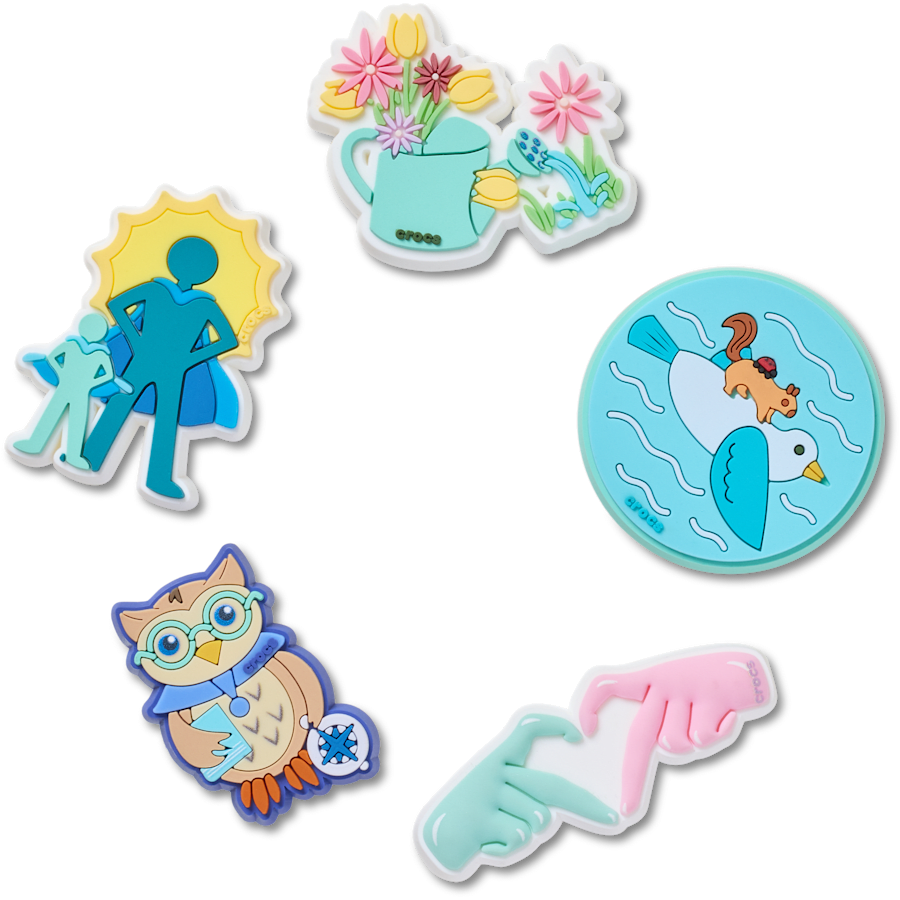 Crocs Best Price Got Your Back 5 Pack Jibbitz™ charms