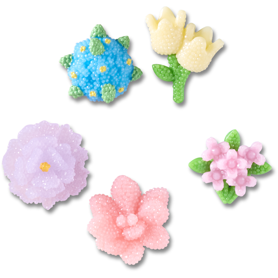 Crocs Deals Beaded Flowers 5 Pack Jibbitz™ charms