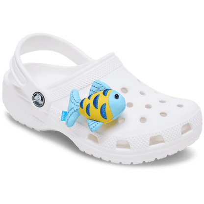 Crocs Classic Blue and Gold Sparkle Fish Jibbitz™ charms