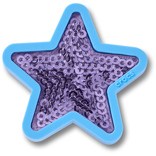 Crocs Great Value Purple Sequin Star Jibbitz™ charms