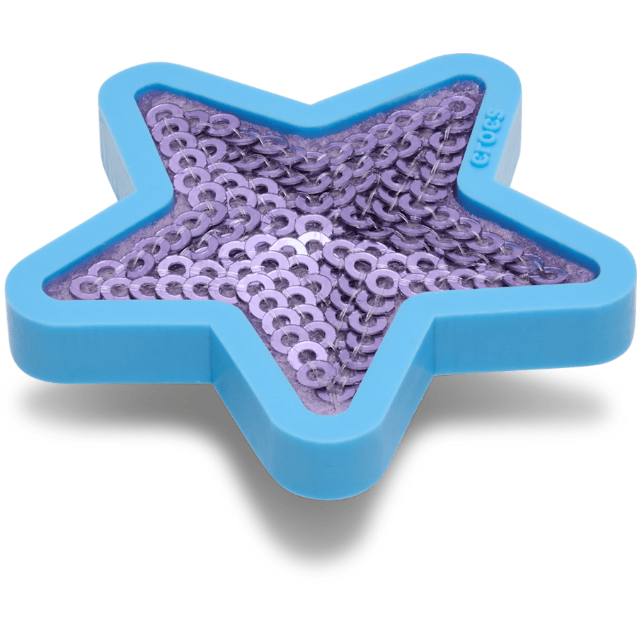 Crocs Great Value Purple Sequin Star Jibbitz™ charms