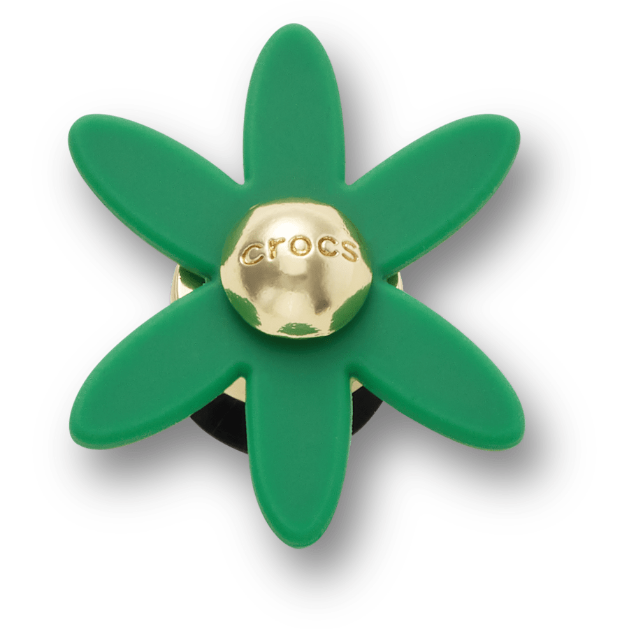 Crocs Trusted Retro Green Spinner Flower Jibbitz™ charms