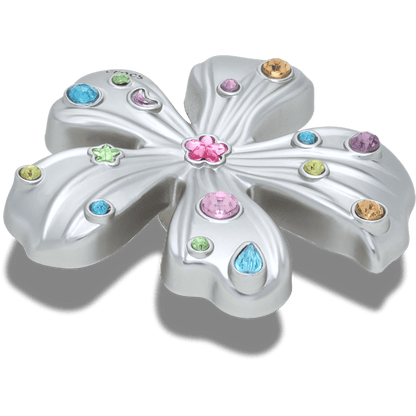 Crocs Great Value Silver Meta Gem Flower Jibbitz™ charms