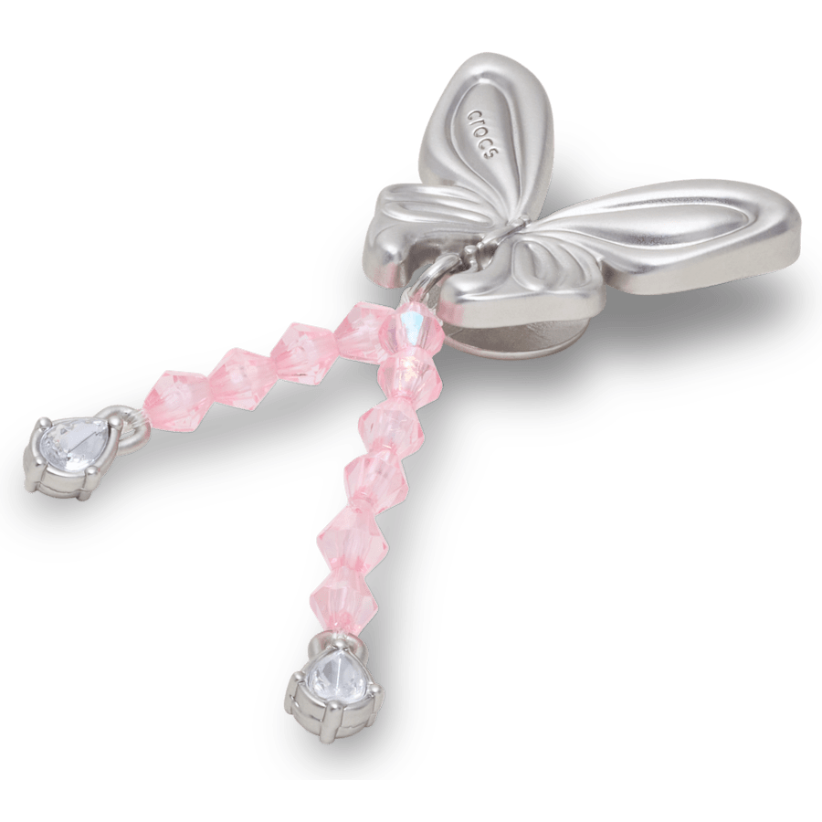 Crocs Classic Silver Beaded Meta Butterfly Jibbitz™ charms