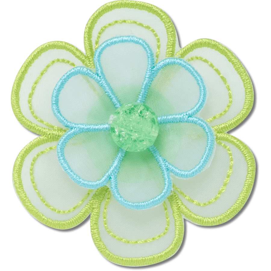 Crocs Best Price Green Mesh Flower Jibbitz™ charms