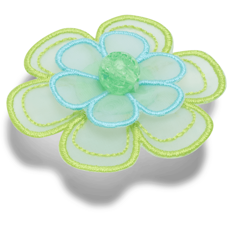 Crocs Best Price Green Mesh Flower Jibbitz™ charms