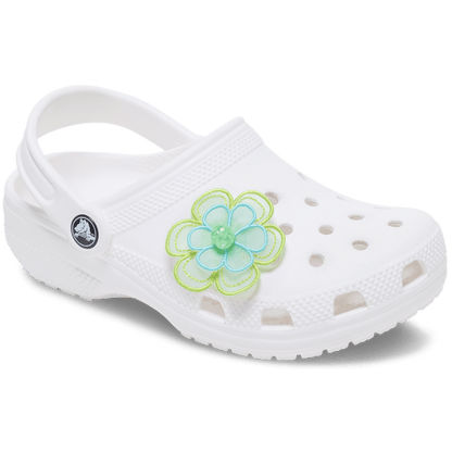 Crocs Best Price Green Mesh Flower Jibbitz™ charms
